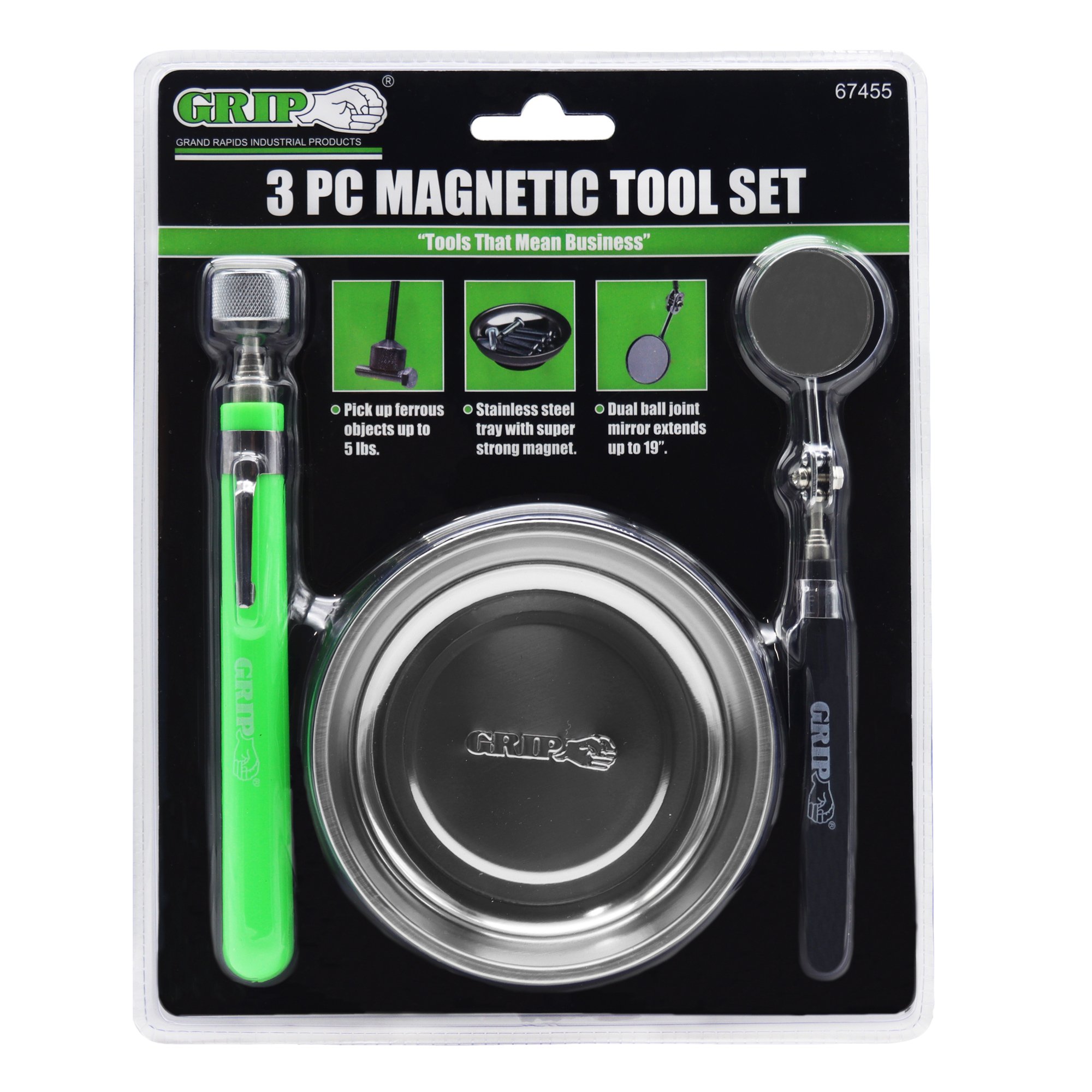 Grip, 3 PC MAGNETIC SET